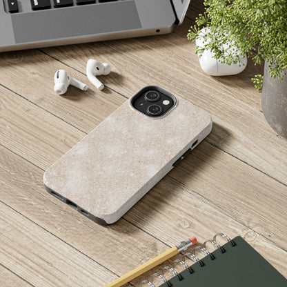 Marble Texture Tough Phone Case — Sandstone Protective Phone Cover