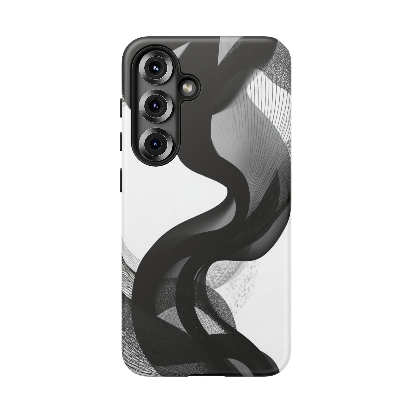 Phone Case — Monochrome Abstract Protective Cover