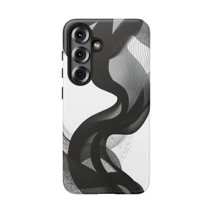 Phone Case — Monochrome Abstract Protective Cover
