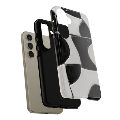 Black & White Abstract Pattern Tough Phone Case
