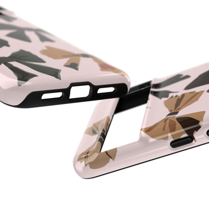 Bow Pattern Phone Case - Pink, Brown & Black Bows Protective Cover