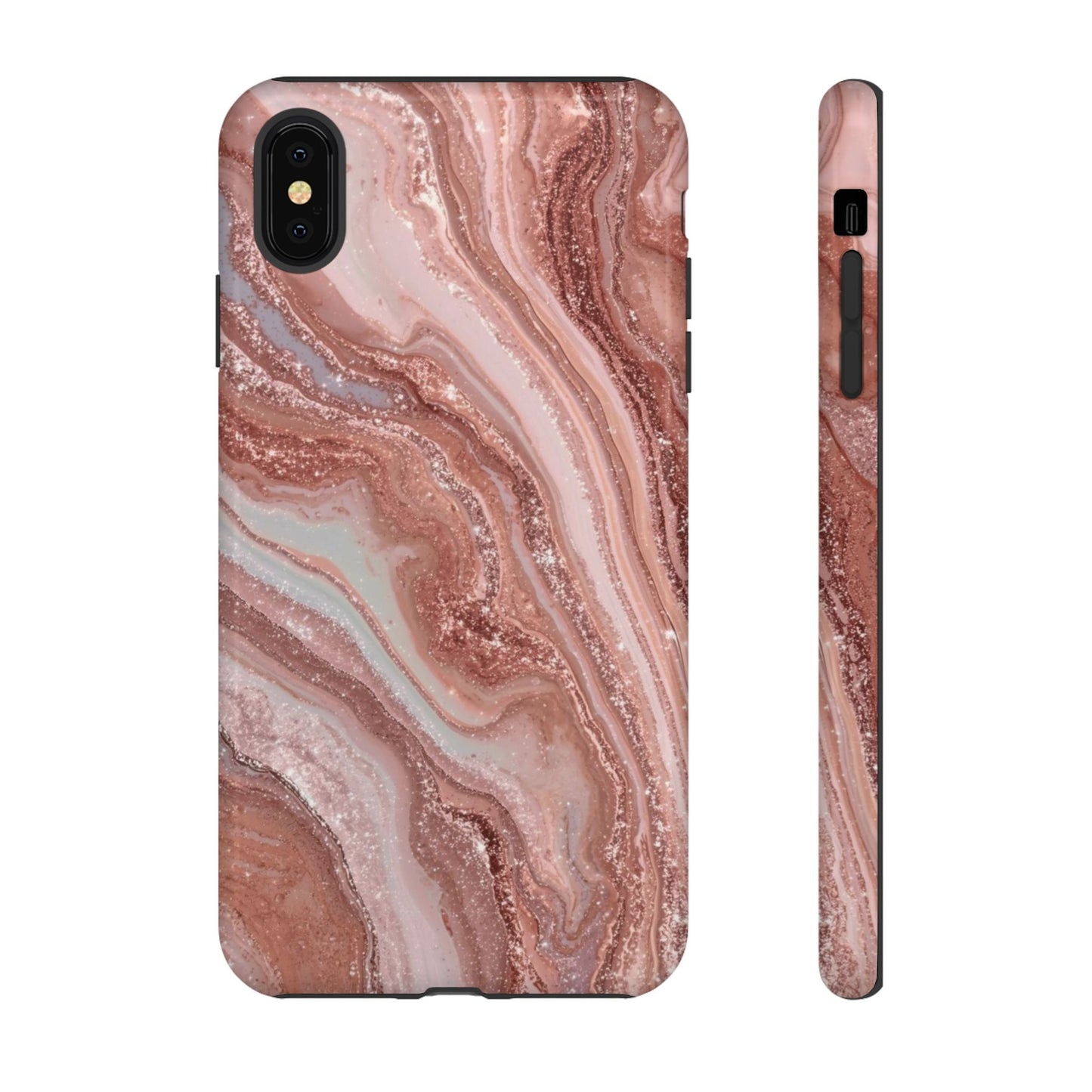 Rose Gold Marble Tough Phone Case