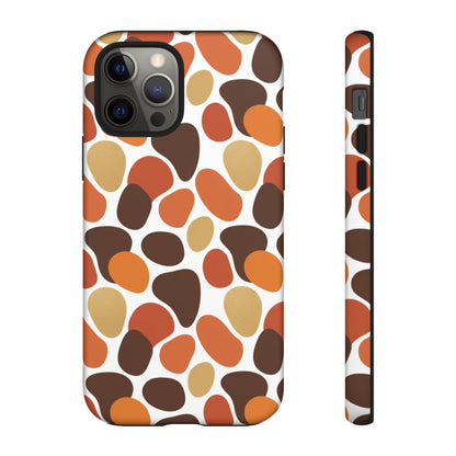 Phone Case — Retro Pebble Pattern in Warm Autumn Colors
