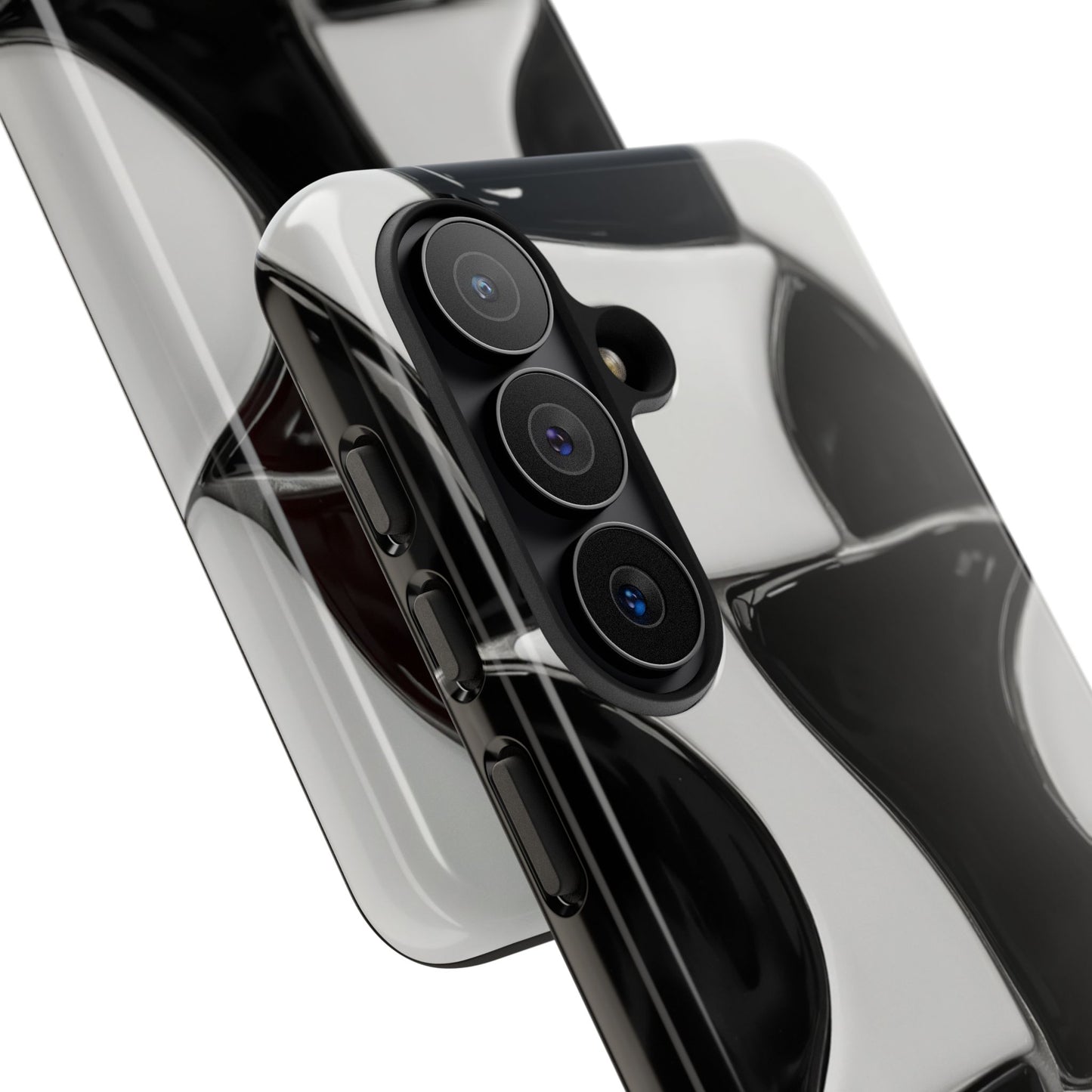 Black & White Abstract Pattern Tough Phone Case