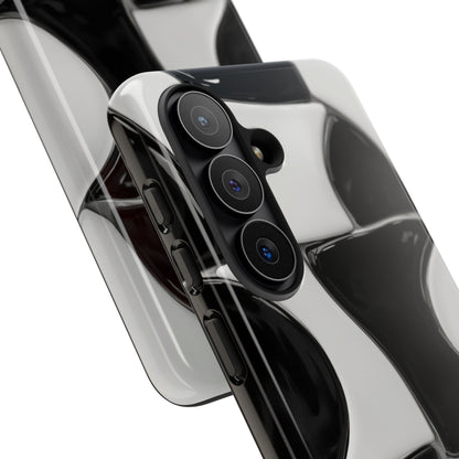 Black & White Abstract Pattern Tough Phone Case