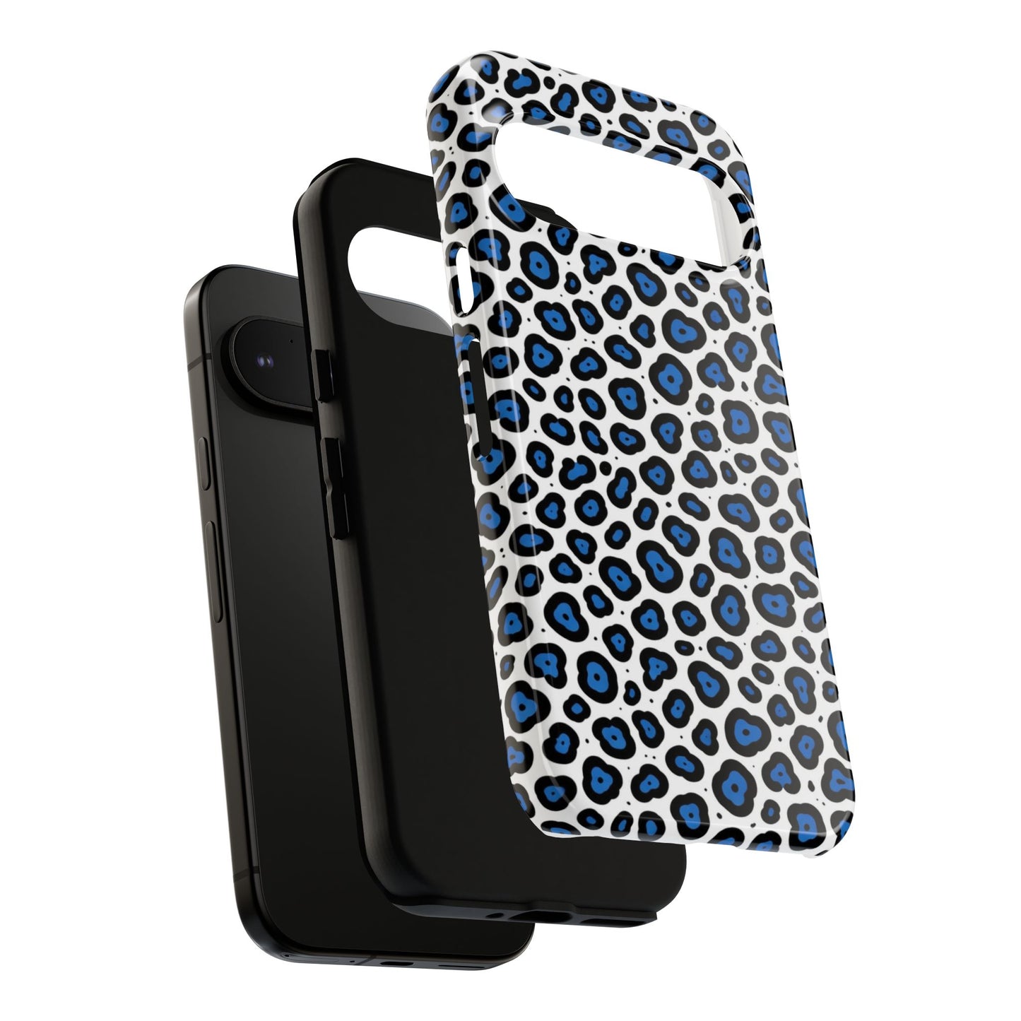 Blue Leopard Print Phone Case – Tough Protective Cover