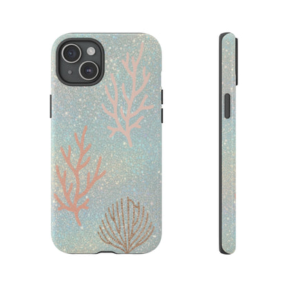 Seafoam Sparkle Phone Case – Coral & Seashell Tough Case