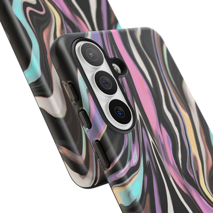 Abstract Marble Tough Phone Case — Pastel Swirl Protective Cover
