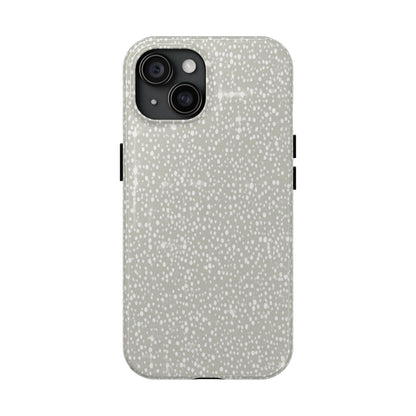 Speckled Gray Tough Phone Case — Protective Shockproof iPhone Cover