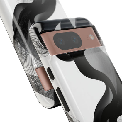 Phone Case — Monochrome Abstract Protective Cover