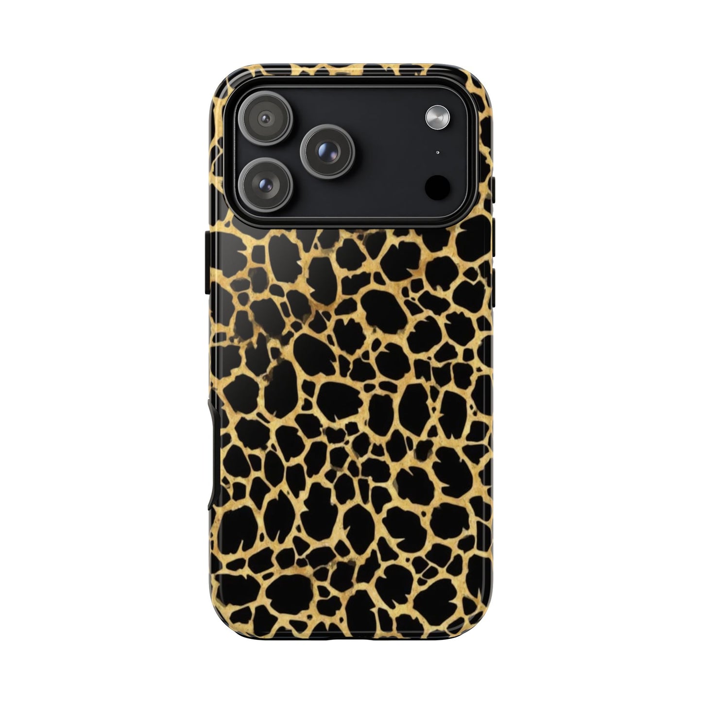 Giraffe Print Tough Phone Case — Durable Leopard-Style Protective Cover