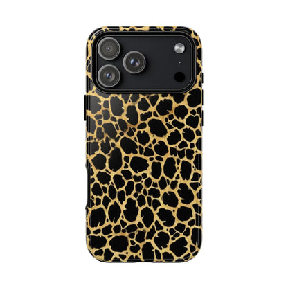 Giraffe Print Tough Phone Case — Durable Leopard-Style Protective Cover