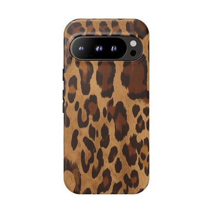 Leopard Print Tough Phone Case — Durable Animal Print Protective Cover