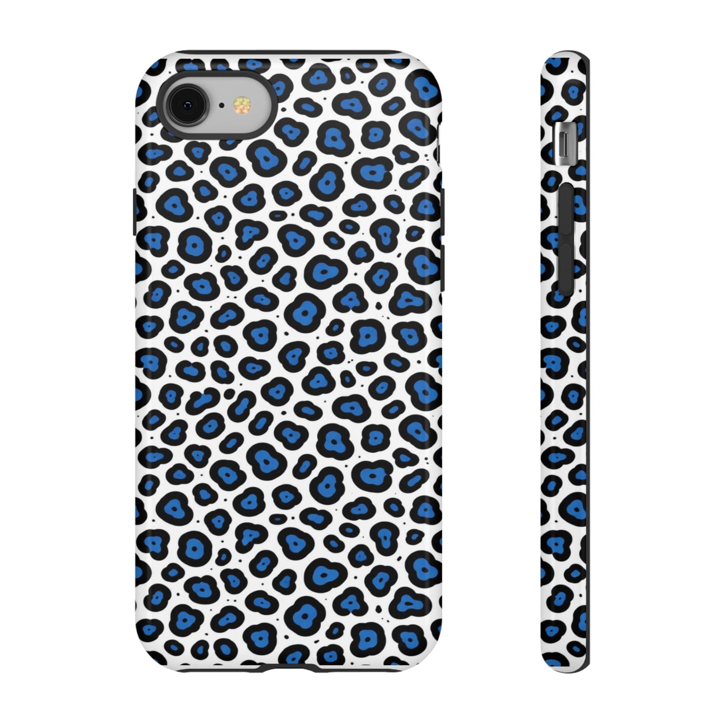 Blue Leopard Print Phone Case – Tough Protective Cover