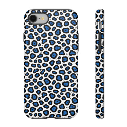 Blue Leopard Print Phone Case – Tough Protective Cover