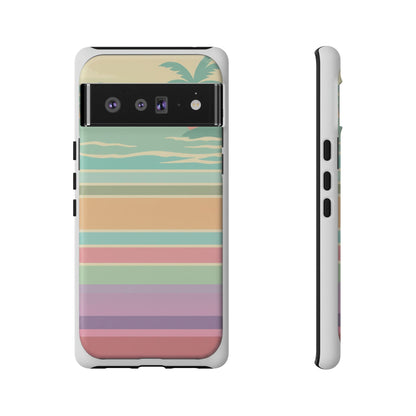 Tough Case — Retro Pastel Sunset Palm Tree Phone Case