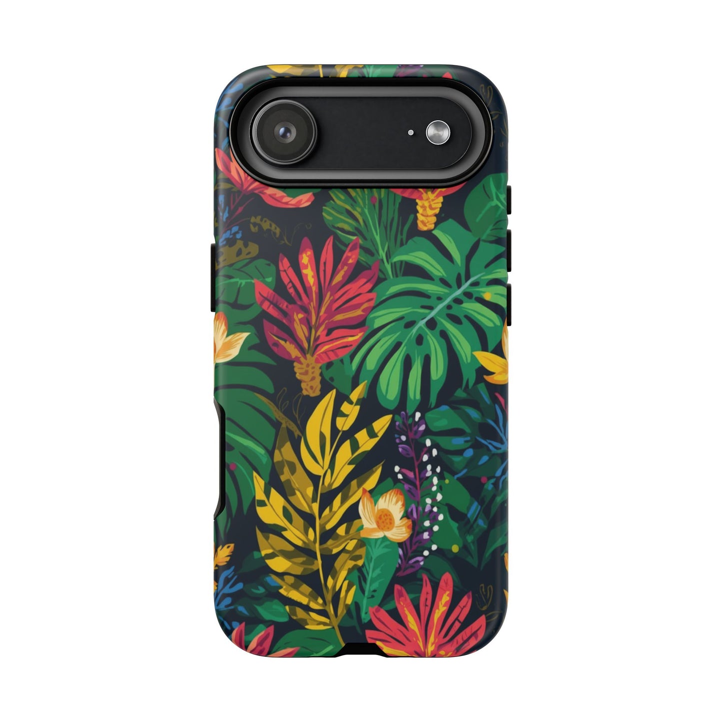 Tropical Floral Phone Case — Vibrant Jungle Leaf Protective Cover