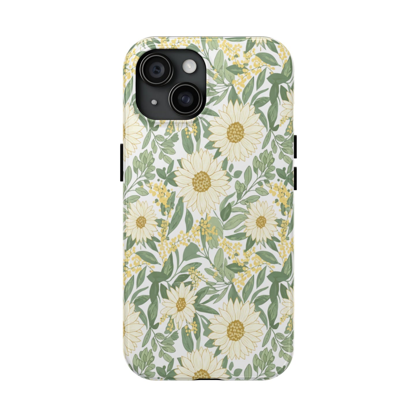 Daisy Meadow Tough Phone Case — Floral Protective Phone Cover