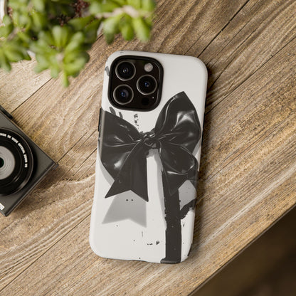 Phone Case — Black Bow Graphic Protective Cover