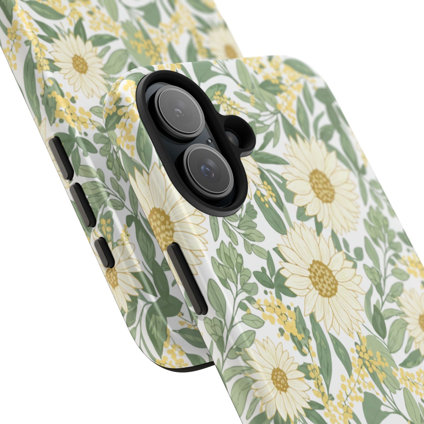 Daisy Meadow Tough Phone Case — Floral Protective Phone Cover