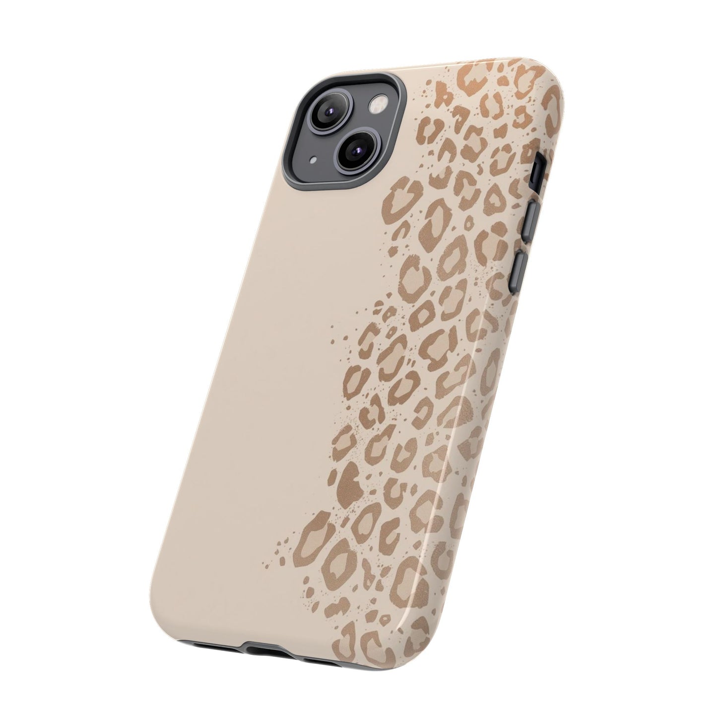 Phone Case – Beige Leopard Print Protective Cover