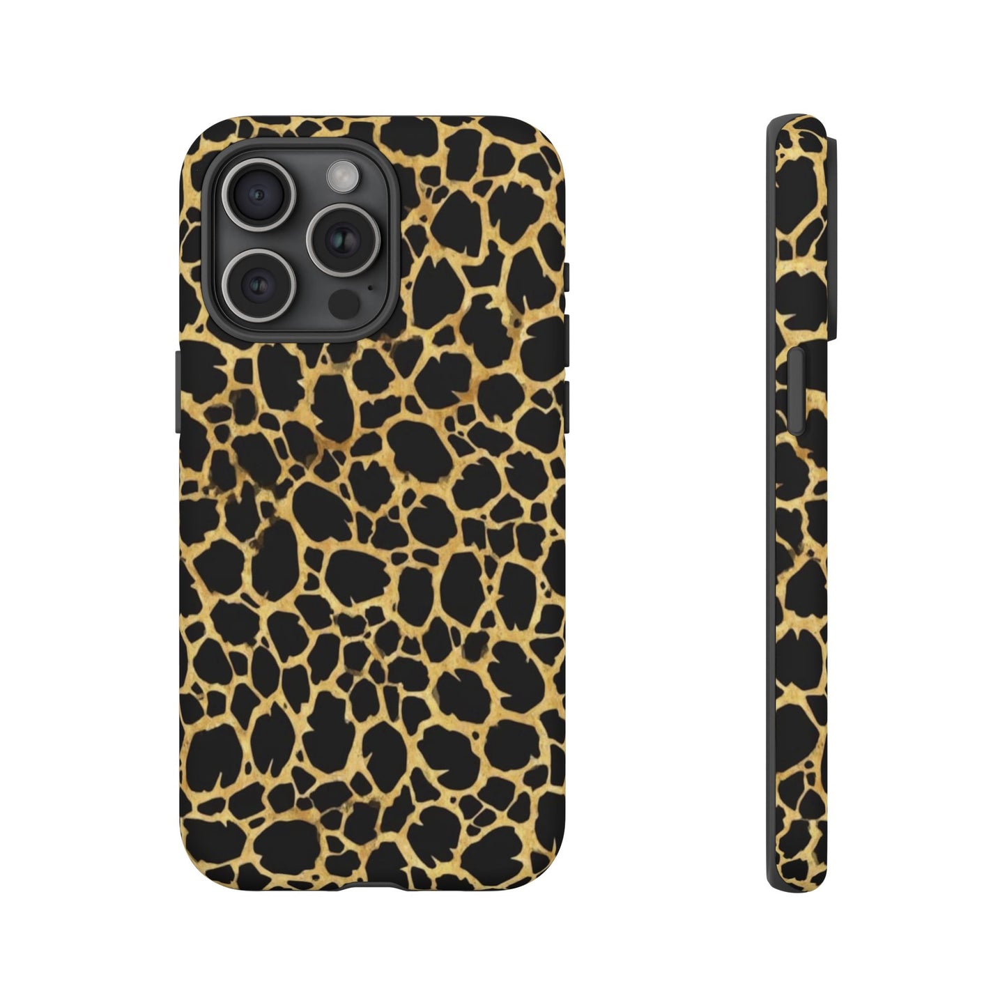 Giraffe Print Tough Phone Case — Durable Leopard-Style Protective Cover