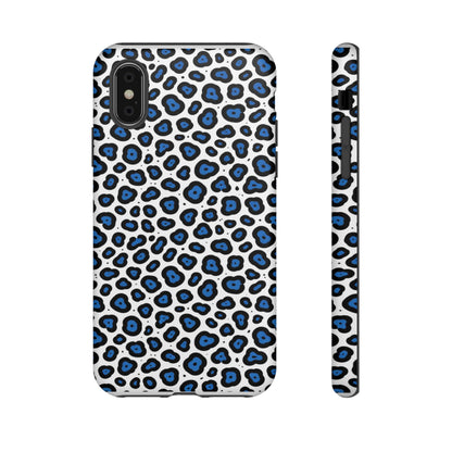 Blue Leopard Print Phone Case – Tough Protective Cover