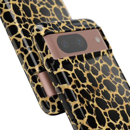 Giraffe Print Tough Phone Case — Durable Leopard-Style Protective Cover