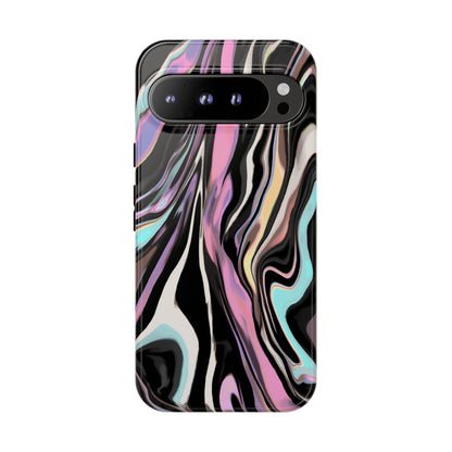 Abstract Marble Tough Phone Case — Pastel Swirl Protective Cover
