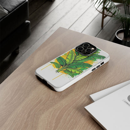 Tropical Banana Leaf Phone Case — Vibrant Green Plant Protector