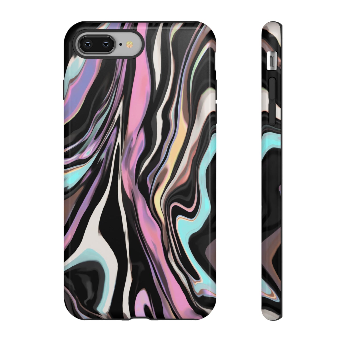 Abstract Marble Tough Phone Case — Pastel Swirl Protective Cover