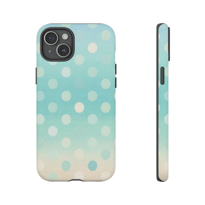Abstract Palm Tough Phone Case — Minimal Coastal Blue Protective Cover