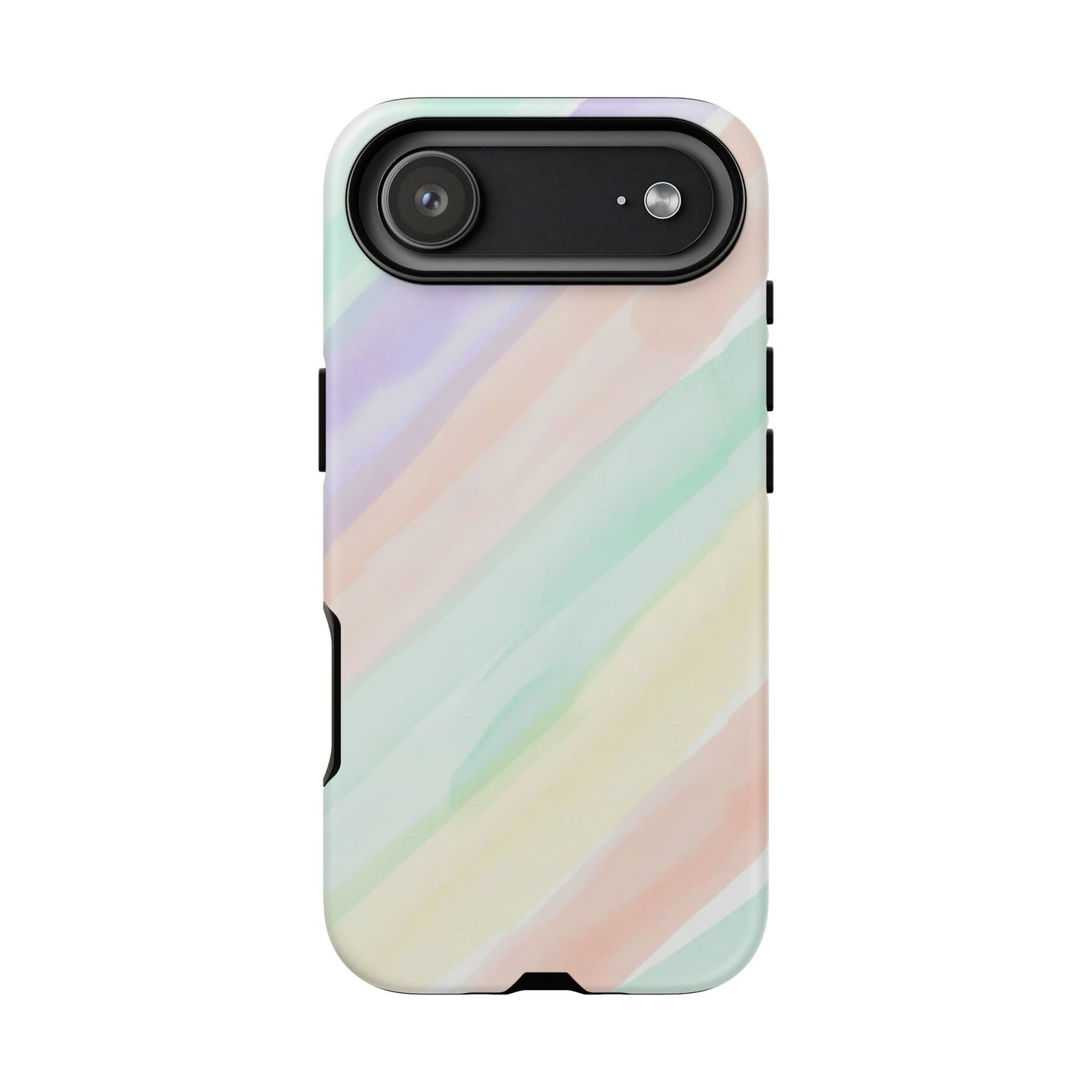 Pastel Watercolor Stripe Tough Phone Case