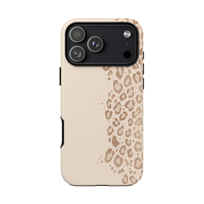 Phone Case – Beige Leopard Print Protective Cover