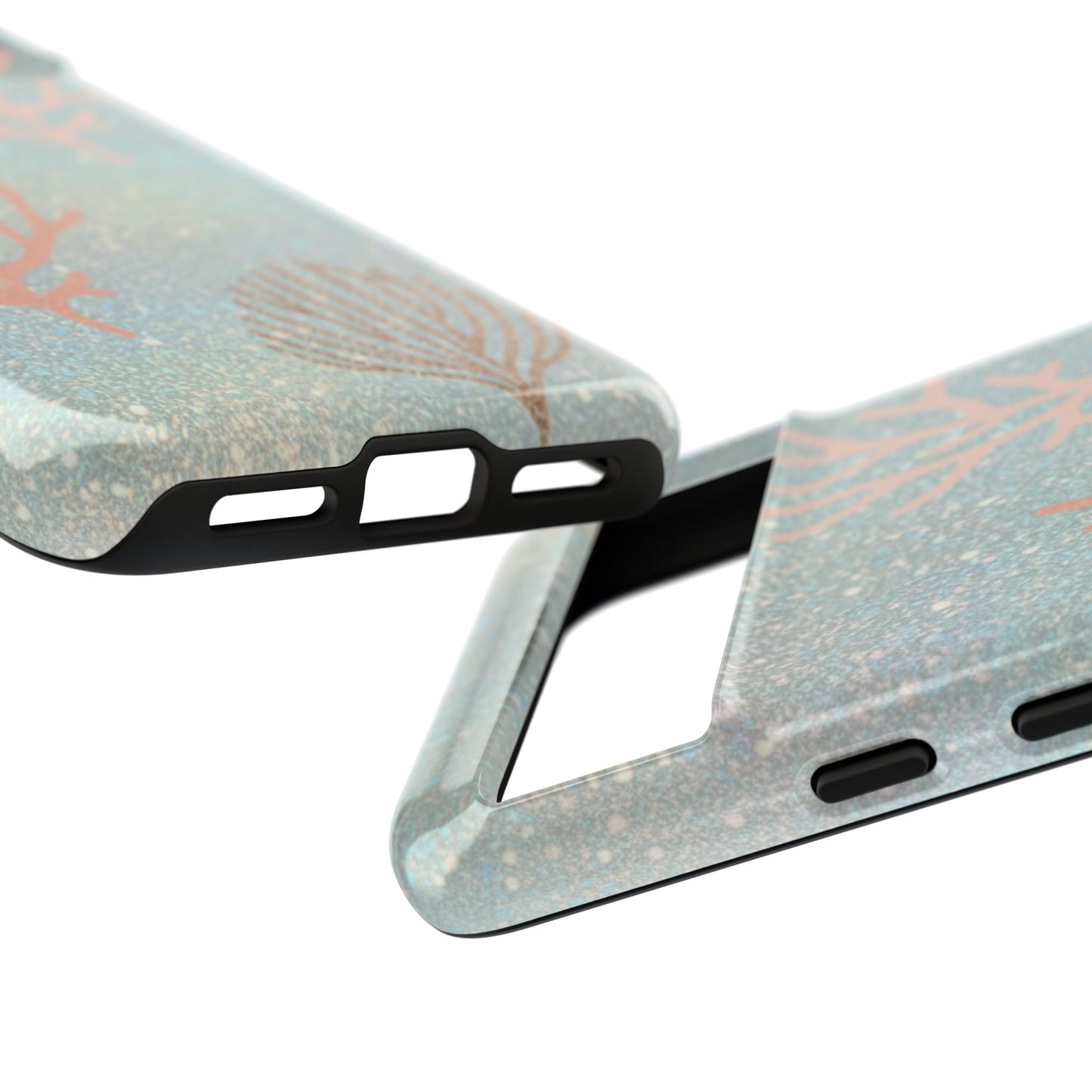 Seafoam Sparkle Phone Case – Coral & Seashell Tough Case