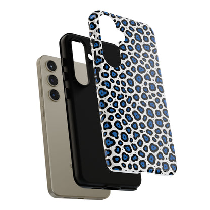 Blue Leopard Print Phone Case – Tough Protective Cover