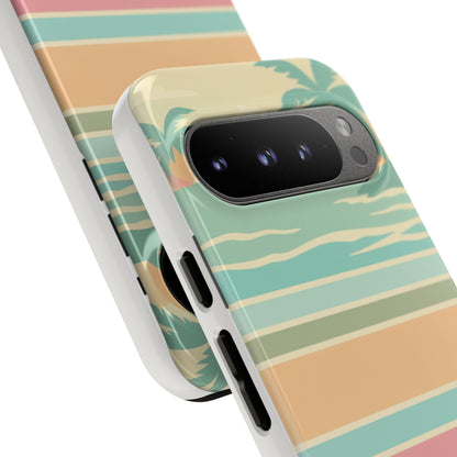 Tough Case — Retro Pastel Sunset Palm Tree Phone Case