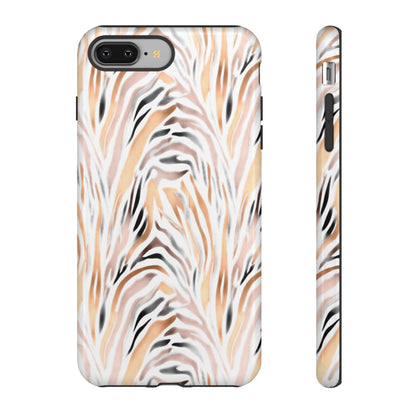 Tough Case — Neutral Watercolor Tiger Stripe Phone Case