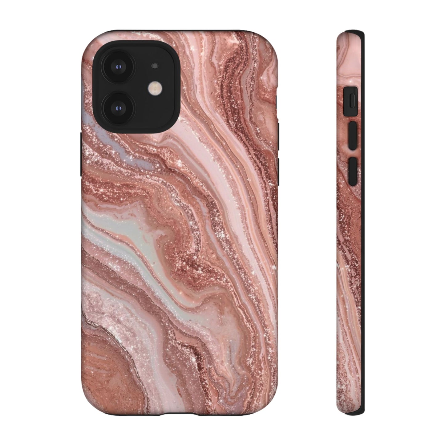 Rose Gold Marble Tough Phone Case