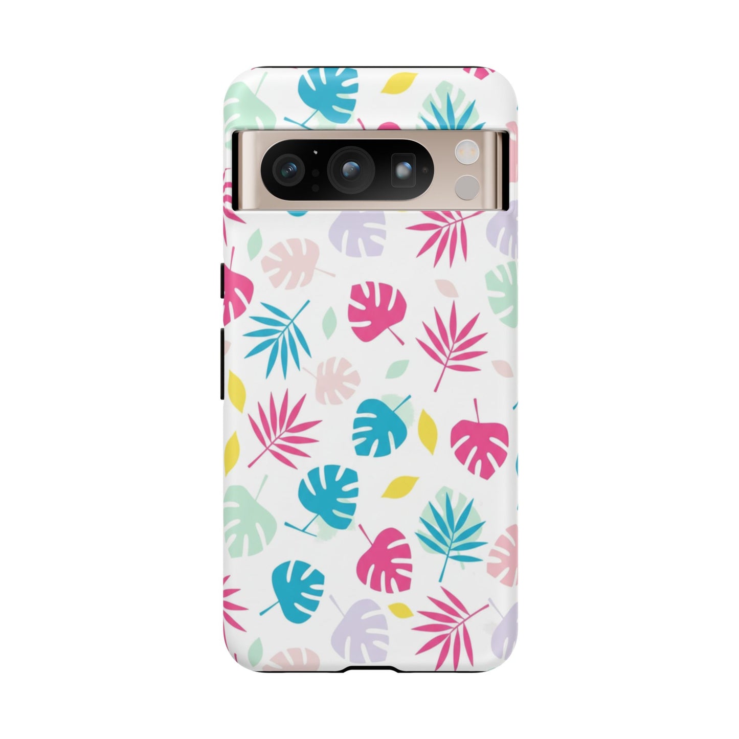 Tropical Leaf Phone Case — Colorful Pastel Monstera & Palm iPhone Case