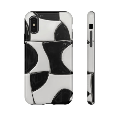 Black & White Abstract Pattern Tough Phone Case