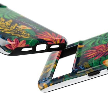 Tropical Floral Phone Case — Vibrant Jungle Leaf Protective Cover