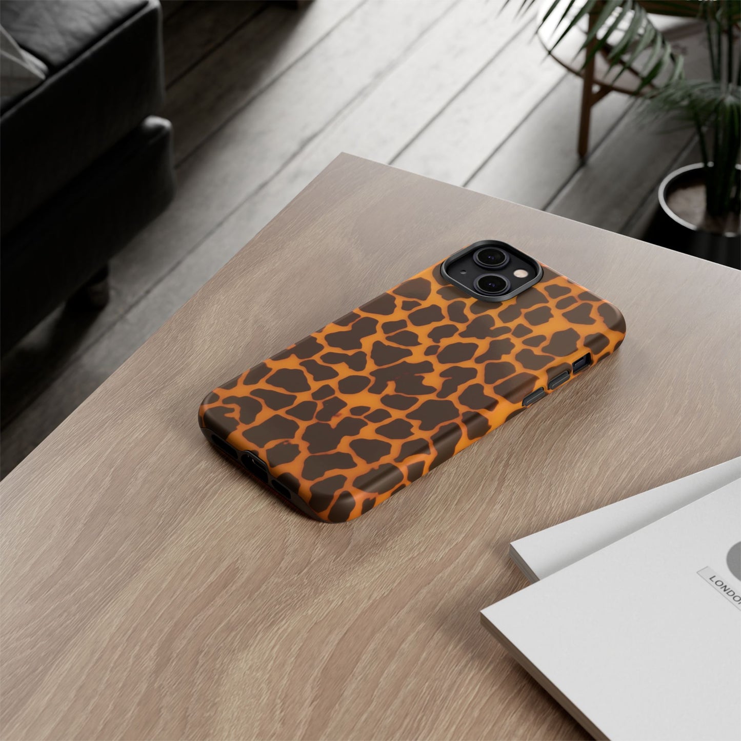 Leopard Print Tough Phone Case — Slim Protective iPhone Cover