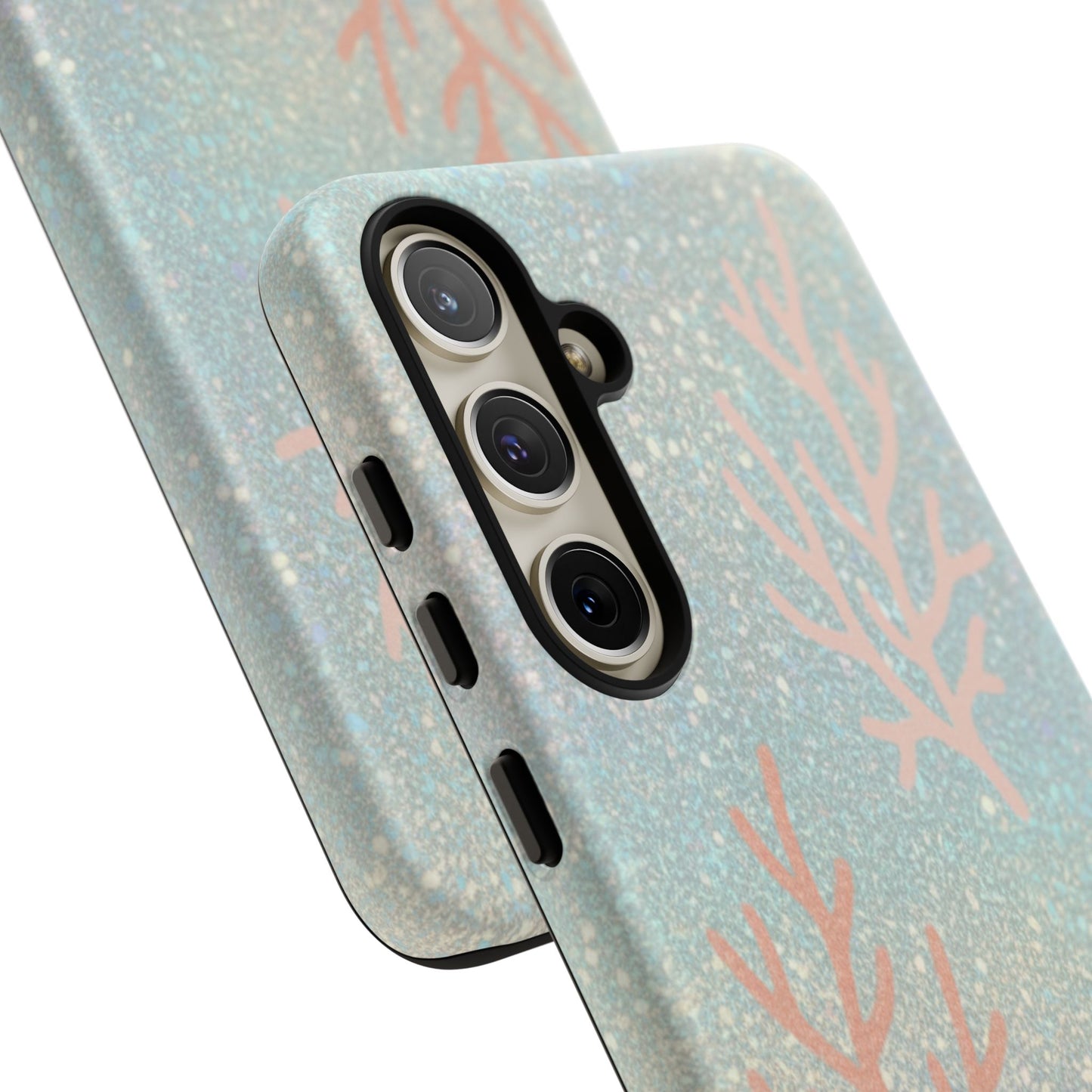 Seafoam Sparkle Phone Case – Coral & Seashell Tough Case