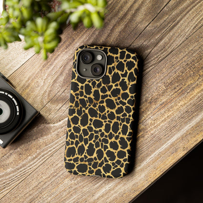 Giraffe Print Tough Phone Case — Durable Leopard-Style Protective Cover