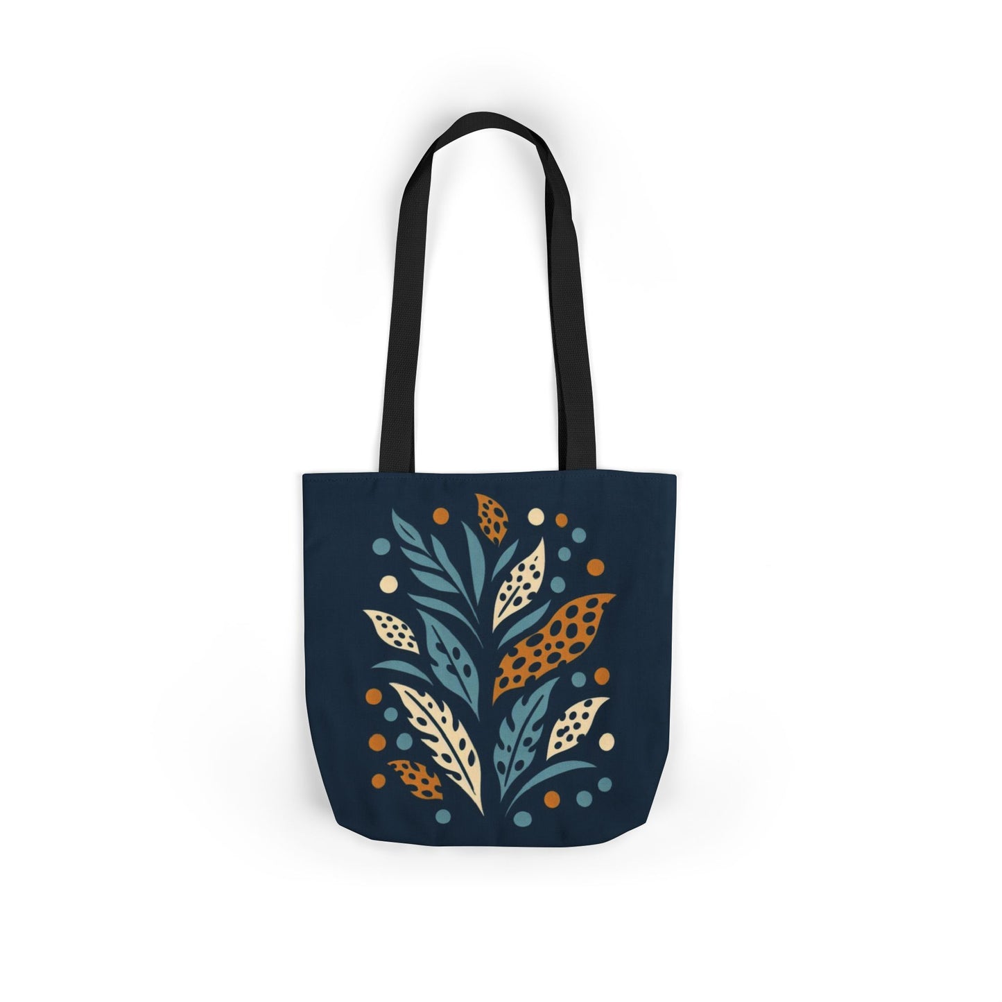 Boho Leaves Canvas Tote Bag, Great for Shopping, Beach Days, Gifts, Festivals, and Everyday Use