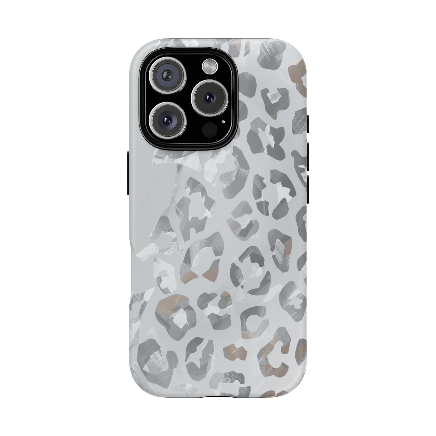 Silver Leopard Tough Phone Case