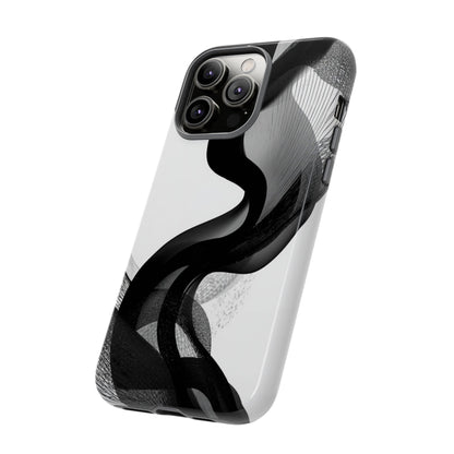 Phone Case — Monochrome Abstract Protective Cover