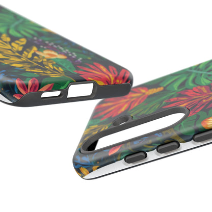 Tropical Floral Phone Case — Vibrant Jungle Leaf Protective Cover