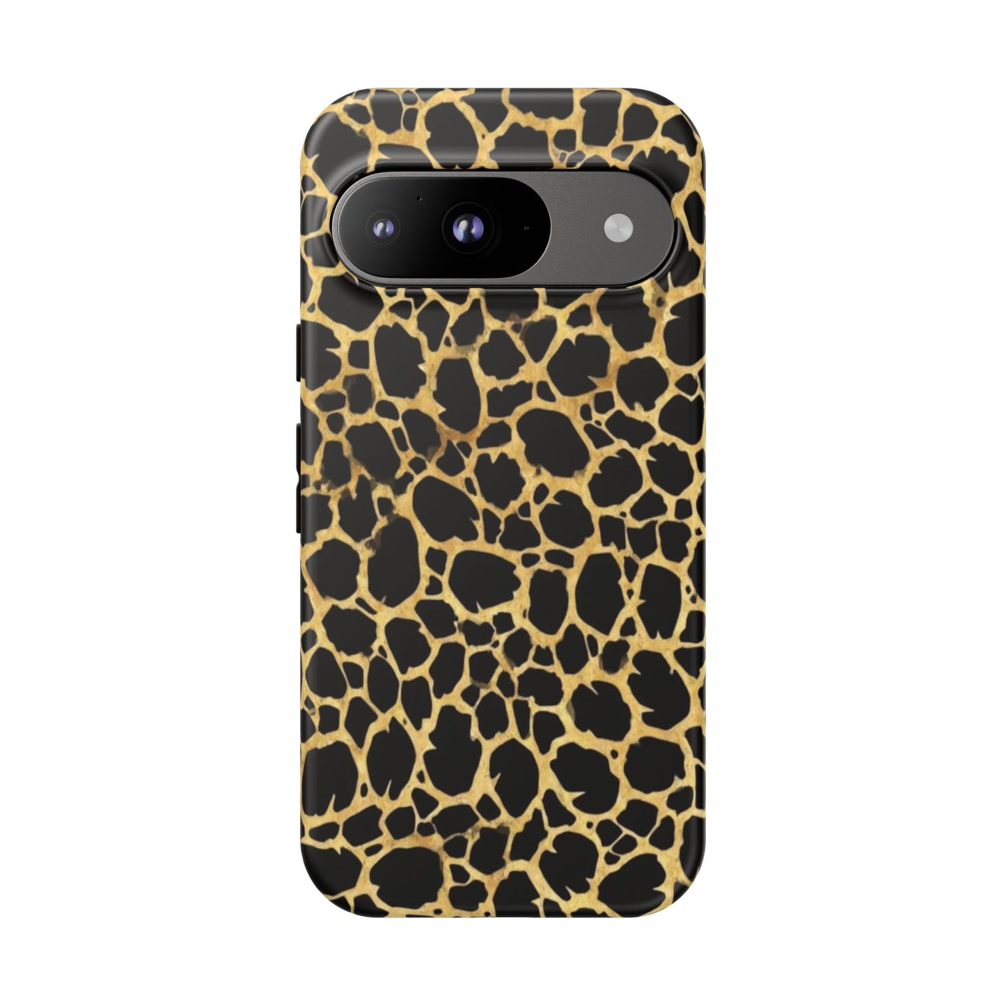 Giraffe Print Tough Phone Case — Durable Leopard-Style Protective Cover